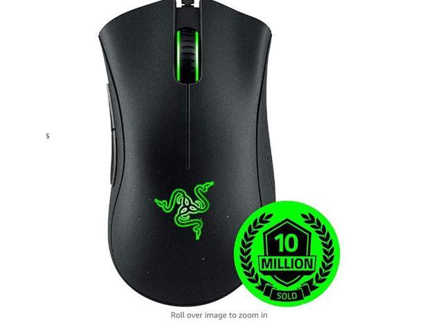 Razer DeathAdder Essential Gaming Mouse: 6400 DPI Optical Sensor - 5 Programmable Buttons - Mechanical Switches - Rubber Side Grips - Classic Black