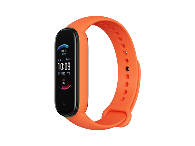 Amazfit Band 5 Fitness Tracker with Alexa Built-In 15-Day Battery Life Blood Oxygen Heart Rate Sleep Monitoring Women's Health Tracking Music