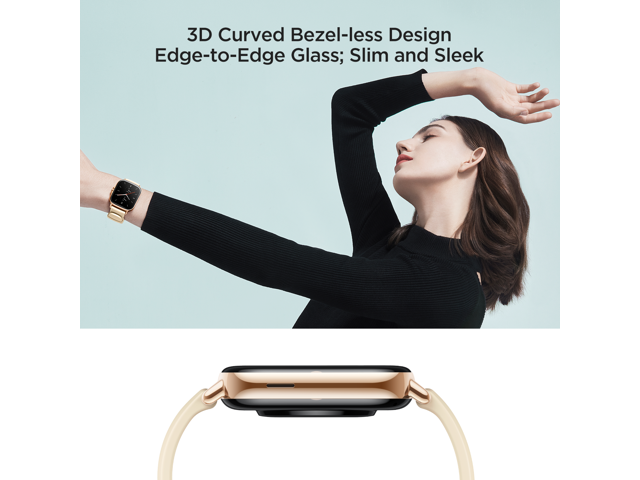 Amazfit GTS 2 Smartwatch with Alexa Built-In 165' AMOLED Display Built-In GPS 3GB Music Storage 7-Day Battery Life Bluetooth Phone Calls 12