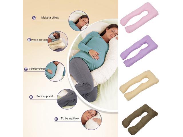 Comfortable Maternity Mat Full Body Support Pillow 130x70x15CM U Shape Pregnancy Pillow Multifunctional Waist Support Cushion