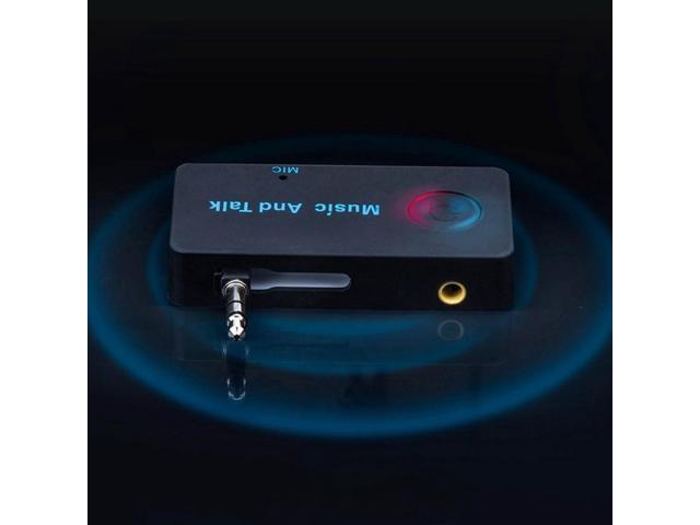 Wireless Bluetooth Car Receiver Adapter 35mm Audio Stereo Music Home Mic
