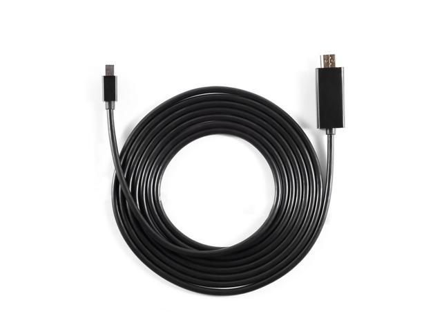 LESHP 4K Mini DP 12 To HDMI-compatible Cable 4K Connector 18m Male To Male Black