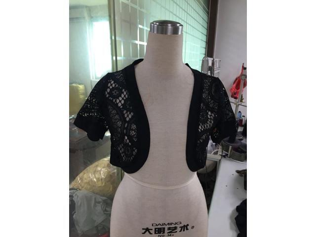 Casual Women Beach Open Front Loose Cardigan Sexy Short Sleeve Cardigans BlueS