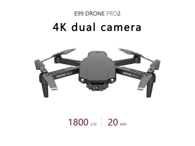 E99 Pro RC Mini Drone 4K 1080P Camera WIFI FPV Professional Aerial Photography Helicopter Foldable Quadcopter Drone Toys1080P Single lens2pcs