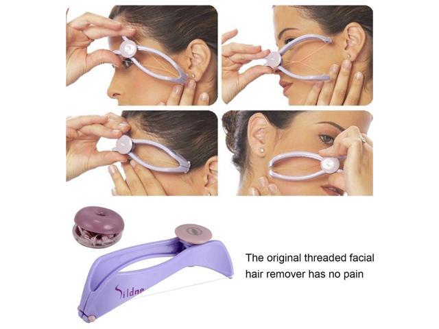 Women Facial Hair Remover Spring Threading Epilator Face Defeatherer DIY Makeup Beauty Tool For Cheeks Eyebrow random