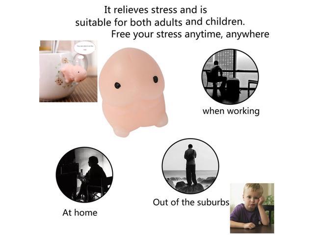 Cute Fruit Animal Design Stress Release Squeeze Decompression Children Toys Kids Adult Stress Reliever Toys Tintin Ding-ding
