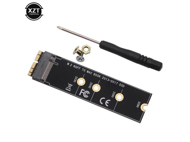 M2 NVME SSD Convert Adapter Card for MacBook Air Pro Retina 2013-2017 NVME/AHCI SSD Upgraded Kit for A1465 A1466 A1398 A1502