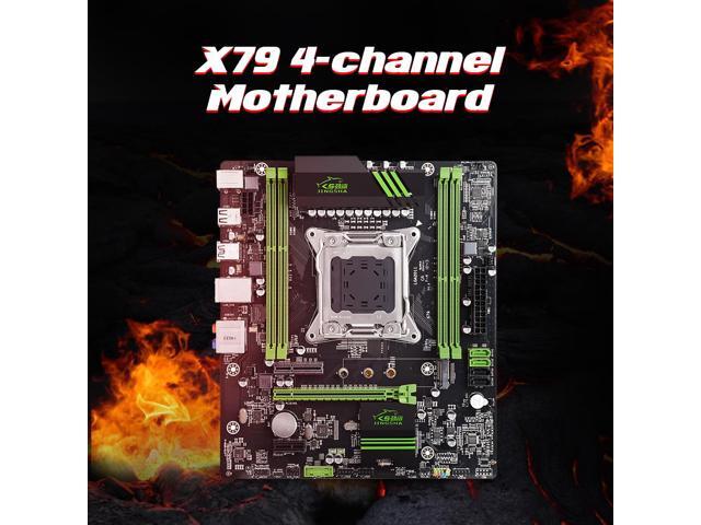 Jingsha X79 Motherboard Gaming Mainboard with 4-channel DDR3 Slots M2 Interface Support LGA2011 V1 V2 Series Processor