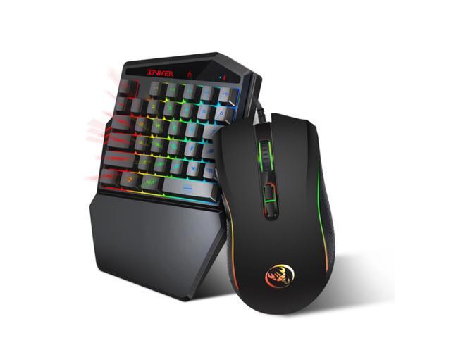 HXSJ K88 BT 42 Wireless Keyboard and Mouse Wireless 35-Key Keyboard Wired Gaming Mouse 3200DPI 7 Buttons LED Optical for Gamer