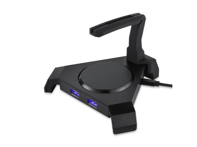 MOTOSPEED Q20 Gaming Mouse Bungee Cable Holder with 4 Port USB Hub 4 LED Color Modes RGB Lighting Wire & Cord Management