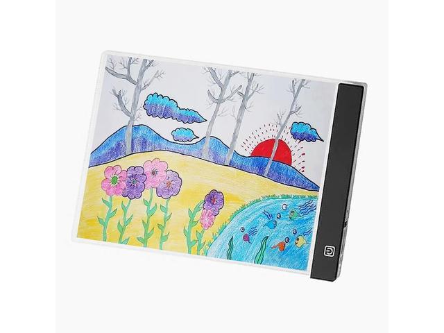 A4 LED Copy Board Digital Drawing Tablet USB Tracing Pad Portable Light Pad Tracing Light Box with Adjustable Brightness