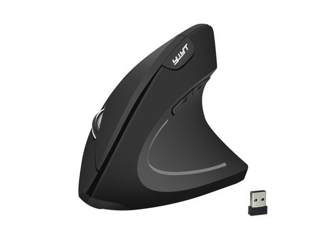 YWYT 24G Wireless Vertical Mouse Ergonomic Vertical Mouse Upright Mouse Optical Mouse 3 Adjustable DPI Levels/ Plug & Play Mouse