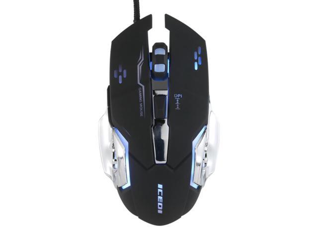 Wired Gaming Mouse 3600 DPI Optical Mouse Ergonomic Mouse 3600 DPI Levels/6 Buttons/7-Color Breathing Light Gaming mouse