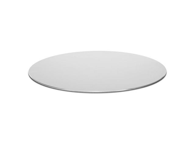 Metal Mouse Pad Round Aluminum Alloy Mouse Mat Business Office Mouse Pad Wear-resistant Scratch-resistant Silver 220*220mm