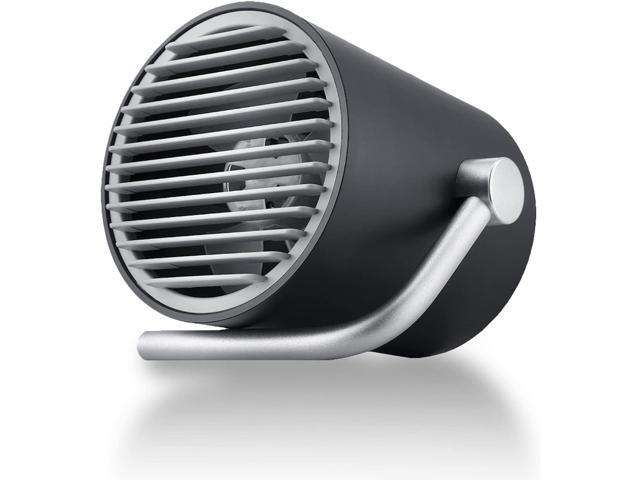 Fancii Small Personal Desk USB Fan Portable Mini Table Fan with Twin Turbo Blades Whisper Quiet Cyclone Air Technology - for Home Office