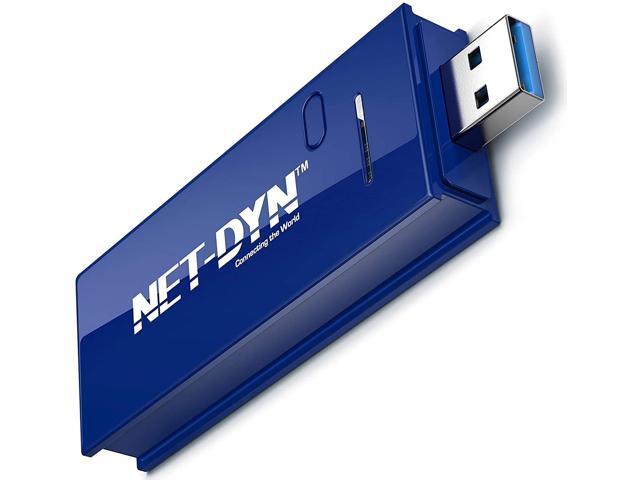 NET-DYN USB Wireless WiFi AdapterAC1200 Dual Band 5GHz and 24GHZ (867Mbps/300Mbps) Super Strength So You Can Say Bye to Buffering for PC or Mac