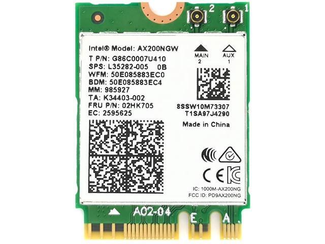 OKN WiFi 6 AX200 80211ax WiFi Card 2400Mbps 5GHz and 574Mbps 24GHz Wireless Module for Laptop Desktop with Bluetooth 51 Windows 10 64bit and