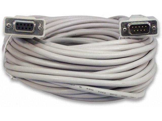 Female Extension Cable YCS Basics 6 Foot DB9 9 Pin Serial RS232 Male