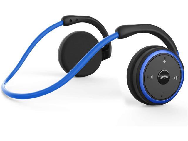Small Bluetooth Headphones Behind The Head Sports Wireless Headset with Built in Microphone and Crystal-Clear Sound Fold-able and Carried in The