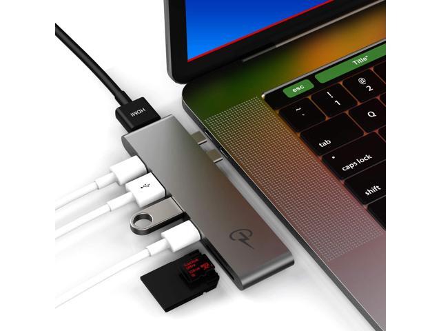 CharJenPro USB C Hub for MacBook Pro 16' 15' 13' 2020 (M1) 2019 2018 MacBook Air 2020 (M1) 2019 2018 100W Power HDMI 4K 2 USB 30