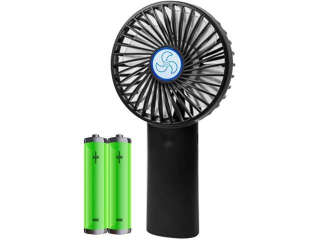 Personal Table Fans Mini Handheld Portable Rechargeable Fan USB 4000mAh Batteries 3 Speed Settings for Travel Home Office Outdoor (Black)