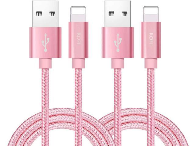 RoFI Compatible Phone Cable [2Pack] 6FT Nylon Braided Fast Charging USB Cord Replcement for Phone X 8 8 Plus 7 7 Plus 6s 6s Plus 6 6 Plus 5 5S 5C