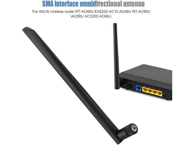 Wendry 3PCS Dual Band Omni WiFi Antenna Wireless Network Router Antenna 6DBi Router Antenna with SMA Interface for RT-AC68U EX6200 AC15 AC68U