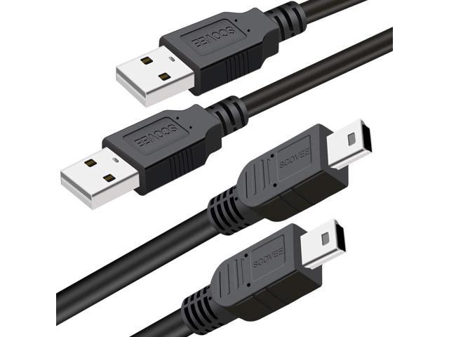 Long Canon Camera USB Charger Cable Mini USB Data Transfer Cable for Canon  Rebel T3i/PowerShot/EOS/DSLR Camera Cords, 