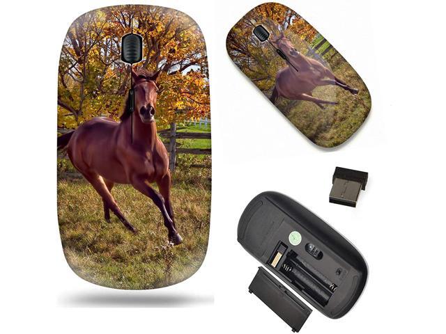 Unique Pattern Optical Mice Mobile Wireless Mouse 24G Portable for Notebook PC Laptop Computer - Galloping Horse