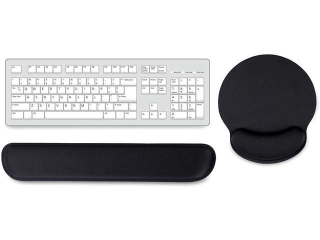 Aelfox Keyboard Wrist Rest Memory Foam & Gaming Mouse Pad with Wrist Support Ergonomic Wrist Pad for Computer/Laptop/Home/Office/School for Pain