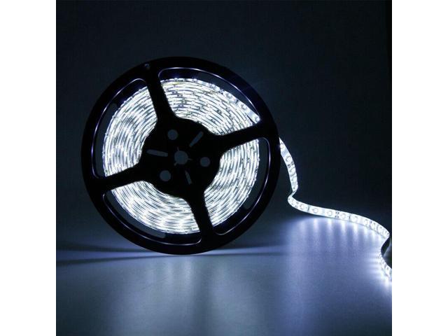 5M 5 Meter 3528 White LED Flexible Strip 300 LED with Power Adapter