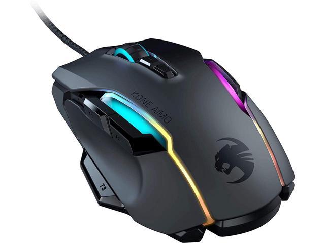 ROCCAT Kone AIMO Remastered Black 1 x Wheel USB Wired Optical 16000 dpi RGBA Smart Customization Gaming Mouse