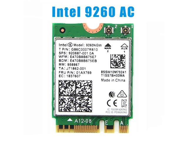NeweggBusiness - 1730Mbps WiFi M.2 Key E Intel 9260 Dual Band 