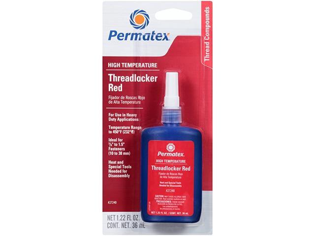 27240-6PK High Temperature Threadlocker Red 36 ml (Pack of 6)