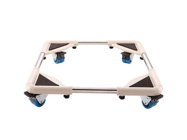 Mobile Roller with 8 Locking Wheels - Adjustable Furniture Dolly Washing Machine Stand Refrigerator Base Moving Cart Capacity 500 Lbs