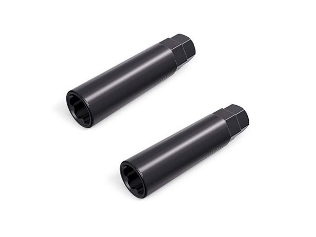 Point Spline Drive Tuner Socket Key Tool for Six-Spline Wheel Lock Lug Nuts - 17mm Inner Diameter - Compatible with 19mm (3/4) and 21mm (13/1)