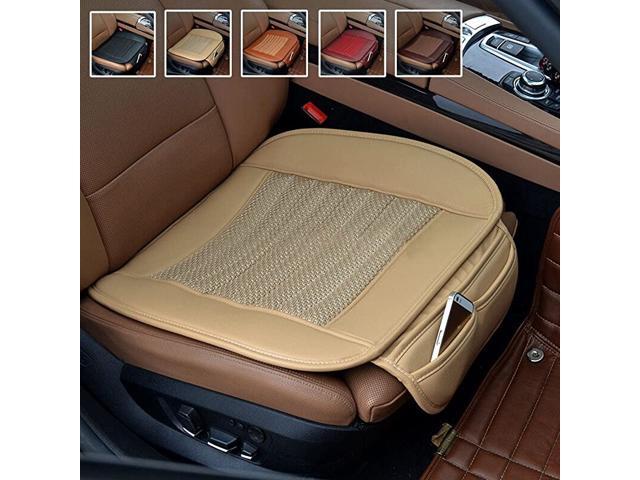 Ice Satin Blue Car Seat Covers Buckwheat Hull Car Seat Cushion Pad Universal Bottom Seat Covers for Car Truck SUV Van MPV