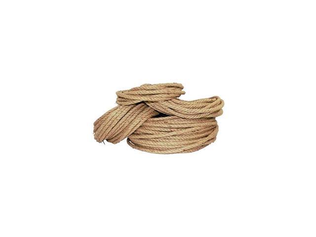 Twisted Jute Rope - Natural Fiber for Crafts Garden Packing Home Decor & More (1/2' x 10ft)