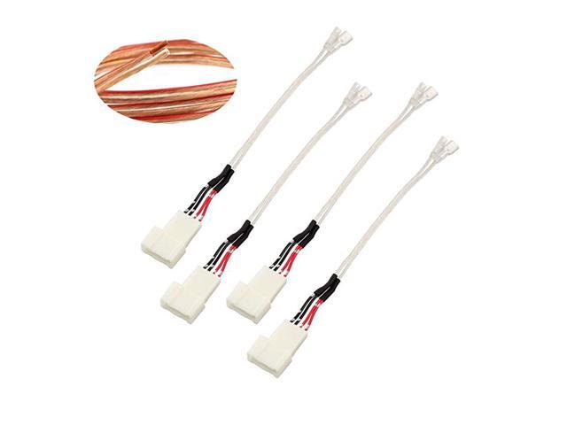 for 20102020 Toyota Corolla Subaru Aftermarket Dash Pro Tweeter Speaker Wiring Harness Audio Speaker Install Adapter Connectors 4pcs