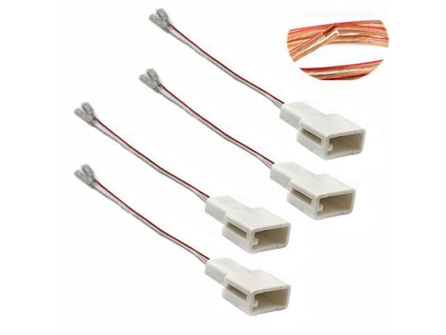 2 Pair Car Door Speaker Wire Adapter Connector Harness Replacement for Select 2000-2019 Toyota and Scion Camry 4Runner Subaru 2012-2019 Vehicles