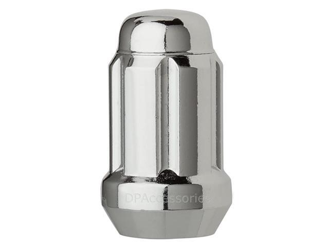Chrome 1/2-20 Closed End Spline Tuner Lug Nuts for Aftermarket Wheels