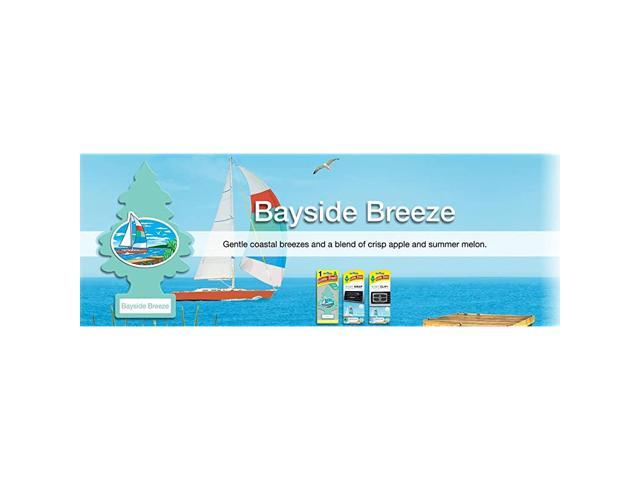 Car Air Freshener Hanging Paper Tree for Home or Car Bayside Breeze 12 Pack