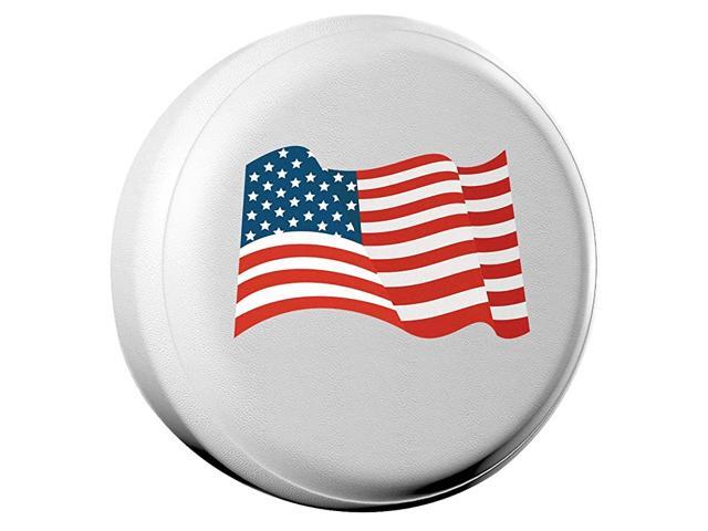 Spare Tire Cover Universal Fit for Jeep Trailer RV SUV Truck and Many Vehicle Wheel Diameter 26 27 Weatherproof Tire Protectors National Flag