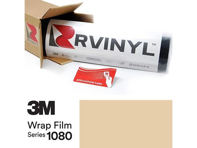 2080-G12 Vinyl Car Wrap Film Sheet Roll with Air Release Technology - 5ft x 8ft with Application Card Gloss Black