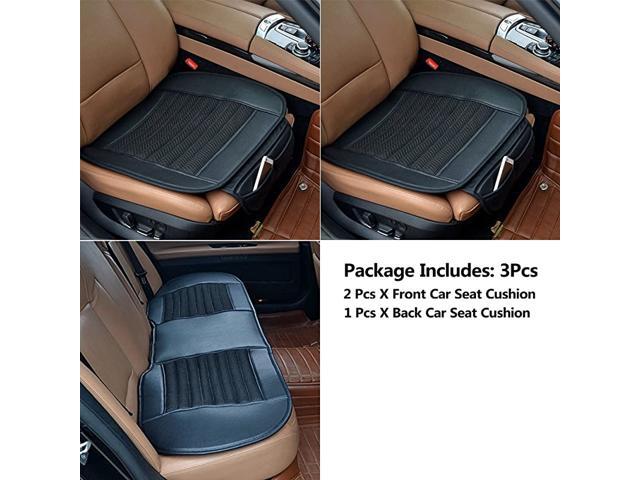 Ice Satin Blue Car Seat Covers Buckwheat Hull Car Seat Cushion Pad Universal Bottom Seat Covers for Car Truck SUV Van MPV