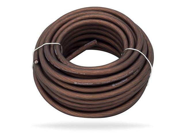 10 Gauge Black 25ft PowerGround Wire True Spec and Soft Touch Cable