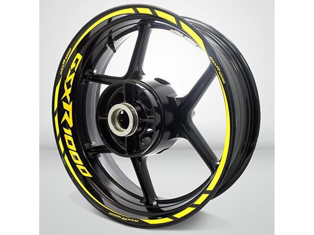 Yellow Motorcycle Rim Wheel Decal Accessory Sticker for Suzuki GSXR 1000