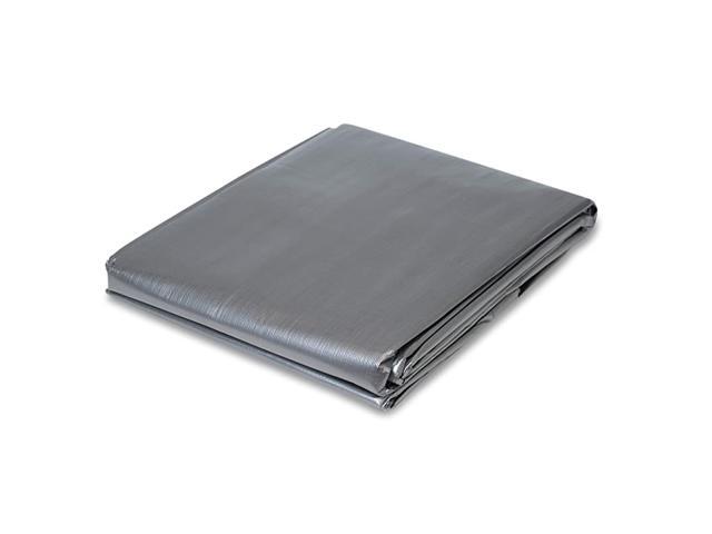 CHICAGO CANVAS amp SUPPLY Heavy Duty Poly Tarp Silver 12 by 25 Feet