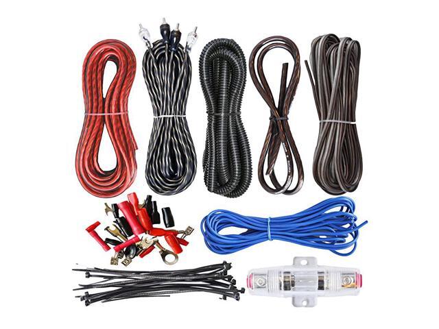 Connected 8 Gauge Amp Kit Amplifier Install Wiring Complete 8 Ga Wire