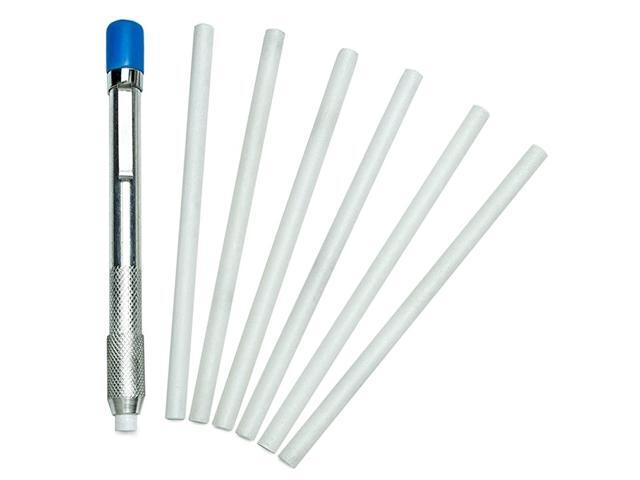 Tools Round Soapstone Holder with 7 Round Professional Quality Soapstone Pens for Welding and Welders Perfect for Making Removable Markings on